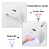 Nail Dryers LED Lamp For Manicure 72W Dryer Machine UV Drying Curing Gel Polish With Motion Sensing LCD Display 220921