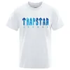 T-shirts pour hommes Trapstar London Undersea Blue T-shirt imprimé Hommes Été Respirant Casual Manches courtes Street Oversized Cotton Brand Motion current 23ess