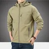 Vestes pour hommes US Hommes Vestes de randonnée en plein air Été Militaire Multi-poches Tactique Chasse Pêche Étanche À Capuche Mince Veste Hommes 220921