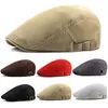 Berets Fashion Men Femmes Plat Cap Mesh Summer Golf Drive Soleil B￩ret Cabbie Hatte Souffleur French French Style 7 Couleurs