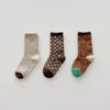 3 paires/lot chaussettes pour enfants automne printemps nouveau-né bébé garçon chaussette coton infantile pour enfants filles garçons chaussettes de sol