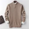 Męskie swetry kaszmirowe grube dzianiny męskie inteligentne swobodne guziki H-SWEATER SWEATER 3COLOR S-2XL Hurtowa sprzedaż detaliczna