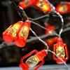 Stringhe Luci a LED a LED Vintage Retro Stijl Kerst Fairy Garden Holiday Bruiloft Decoratie Party Lichten Carica della batteria