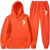 Lyxig herrdesigner träningsoverall Sweat hoodie Höst vinter Mode för herr träningsoveraller Joggingdräkter Jacka Byxor Set Sportdräkter Tryck herr basket sportkläder