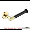 Badaccessoire Set badkamer hardware zwart gewaad haak goud handdoek rail bar rek ring plank tissue messing papieren houder otkuv