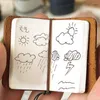 32 fogli Mini quaderno manuale ultra-piccolo Carino sostituibile Tether a fogli mobili Mano Conto Blocco note Pad Cancelleria Kawaii