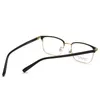 サングラスフレームヴィンテージチタン眼鏡男性用コンピュータ保護四角い眼鏡を読むメガネフレームファッション光学塗りつ