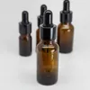 5-100ml Empty Essential Oil Dropper Bottles Amber Perfume Containers Refillable Cosmetic Packaging