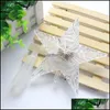 Party Decoration Xmas Flashing LED Star Light Christmas Tree Topper Decorations for Home Navidad Kerst Year Dekor Batteri Power Drop DHFC6