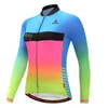 2024 Pro Frauen rosa grüne Winter Radfahren Jersey Set Long Sleeve Mountain Bike Cycling Cloding Atmungsfreie MTB -Fahrradkleidung tragen Anzug B17