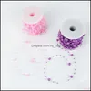 Party Decoration 30M Fishing Line Artificial Pearls Beads Chain Garland Flowers Wedding Christmas Brides Headgear M 8Mm Drop Delivery Dhdzo