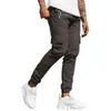 Men's Pants Casual Men's Leg Stitching Fashion Multi-pocket Little Year Fuzzy