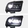 Car Headlights for Ford Mustang 2005-2010 LED Head Lamp Mustang Upgrade Headlight High Beam Turn Signal Light