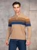 Men's Sweaters AIOPESON Patchwork Pullover Cotton Casual Zipper Mock Neck for Winter Fashion Warm 220920