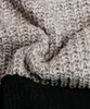 Женские свитера Черно -белый полосатый лоскут женщины осень зимний свитер с длинным рукава