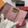 Hot quality genuinel leather Key Wallets mens shortwith box luxurys designers wallet womens purse credit card holder baiying