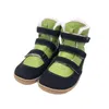 Boots Tipsetoes Top Brand Barefoot äkta läder Baby Toddler Girl Boy Kids Shoes for Fashion Autumn Winter 2 Strap Ankel 220921