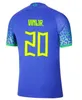 Spelarversion 2022 fotbollströja Camiseta de futbol PAQUETA BRAZILS Neres COUTINHO fotbollströja JESUS MARCELO CASEMIRO brasil 22 23 maillots fotboll