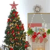 Décorations de noël en forme d'étoile d'arbre, ornements de noël à paillettes, décorations de vacances, décoration de Festival