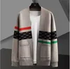 Suéteres para hombres Diseñador dunks Harajuku Oversized Jumper Knitted Cardigan Sweater Hip Hop Fashion Top