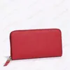 Classic Designer Wallet With Original Box Fashion Luxury Women Zipper Long Wallets Card Holder Clutch Bag Embossing Leather Lady Purse M60017