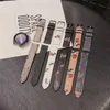 g designers de luxe Brown L Flower Watch Band Strap Pour samsung 20mm 22mm cuir Smart Montres Remplacement Avec Adaptateur Connecteur