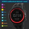 Wristwatches Sports Electronic Watch Waterproof Calendar Alarm Clock Multi-time Zone Glow-in-the-dark Multifunctional Men's Wholesale