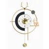 Väggklockor modern ovanlig klocka tyst kök konst metallvetenskap hängande klocka pendel nordisk design wanduhr möbler dekor föremål
