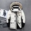 Parkas de plumón para hombres -40 grados resistente al frío Rusia Chaqueta de invierno Hombres Cuello de piel genuina de alta calidad Grueso Cálido Blanco Pato Down Abrigo para hombres 220922