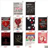 Party Decoration 10 Styles Valentine Day Flag Garden Heart-Shaped Patterns Drop Delivery 2021 Home Festive Party Supplies Eve Yydhhome Dhwip