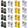 Sj NCAA College Michigan Wolverines Basketball Jersey 0 David DeJulius 11 Castleton 14 Harrison 15 Sj n Teske Cousu sur mesure