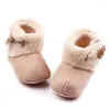 Boots Infant Toddler Winter Baby Girls Boys Solid Color Snow Warm Snowfield Booties Boot For Born Moccasins Shoes