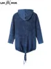 Kobiet Size Plusy Obiter Obiter Outer Owezy LIH Hua Denim Kurtka Fall Casual High Enter