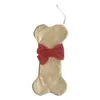 Huesos de perro Calcetines de Navidad Santa Claus Candy Stocking Bowknot Calcetín Árbol de Navidad Colgante Festival Fiesta Decoración RRB15667