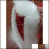 Party Decoration Christmas Hats Red White Adt Children Plush Decorations Year Gifts Family Supplies Drop Delivery 2021 Ho Packing2010 Dhisb