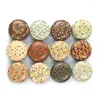 Storage Bottles 12pcs Mini Elegant Flower Tin Box DIY Candle Jar Round Empty Case Portable Lipstick Spices