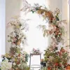 Party Decoration Wedding Props Metal Arch Stage Background Forest Lawn Birthday Decor Iron Flower Stand Round Backdrop