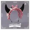 Party Supplies Gothic Lolita Hairband Cute Devil Horns Oreilles Bandon Maid Lace Bow Bell Bandons Hair Hoop Anime Cosplay Girl ACCESSOIRES