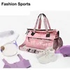 HBP Women Sports Gym Bag Bag Fashion's Man's Man's Handpag كبيرة السفر على ظهره للماء.