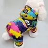 Dog Apparel Winter Pet Puppy Dog Clothes Fashion Camo Printed Small Dog Coat Warm Cotton Jacket Pet Outfits Ski Suit for Dogs Cats Costume 220922