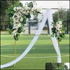 Party Decoration Wedding Arch Background Square Frame Metal Flower Stand Outdoor Garden Event Backdrop Decor Shelf Drop Delive Mxhome Dhz7U