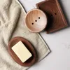 Soap Dishes Solid Wood Fat Box Japanese Style Creative Bathroom Water Hand Holder