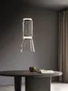 Hängslampor glasljus Italien importera milan designer modernt sovrum/vardagsrum led lampkonstdekor hängande lampor upphängning