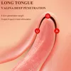 22SS Sex Toy Massager Tongue Slicking Vibrator för kvinnor Anal Clitoris Stimulator Nipple Soft Masturbator Erotic Machine Adult Toys Xrku