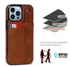 100 pieces Cell Phone leather Cases For iphone 14 13 12 11 pro Max with WirstBand Card slot can mix model