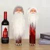 Decorazioni natalizie Copri bottiglia di vino natalizio Borsa Babbo Natale Pupazzo di neve Copri borsa bottiglia di champagne Decorazioni albero di Natale Ciondolo per regalo domestico 220921