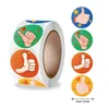 Presentförpackning 500 st belöning klistermärke för barn söta tummar upp mönster 4 design roliga leksaker spel barnskolelärare beröm