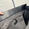 أكياس مسائية جلدية حقيبة حمل نساء Rive Gauche حقيبة اليد أكياس الكتف أكياس التسوق محمية حروف منقوشة