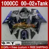 Kairingen Tank OEM voor Suzuki GSXR 1000 cc K2 GSXR-1000 GSXR1000 2001 2002 2002 Body 155No.75 Blue Flames GSX R1000 1000CC 00-02 GSX-R1000 00 01 02 Spuitgietbeurs