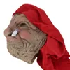 Hundkl￤der Halloween -mask som r￶ker gammal mormor Latexs realistiska kostym Cosplay Props 220921